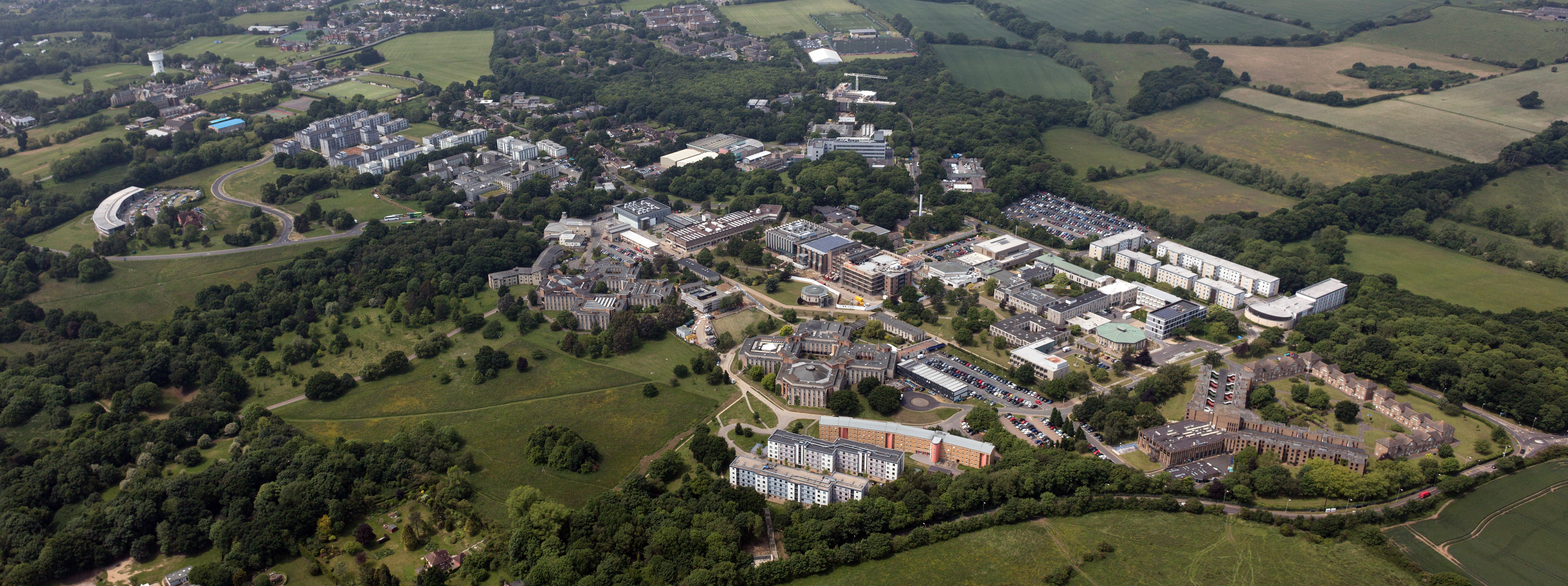 Aerial view of Canterbury campus