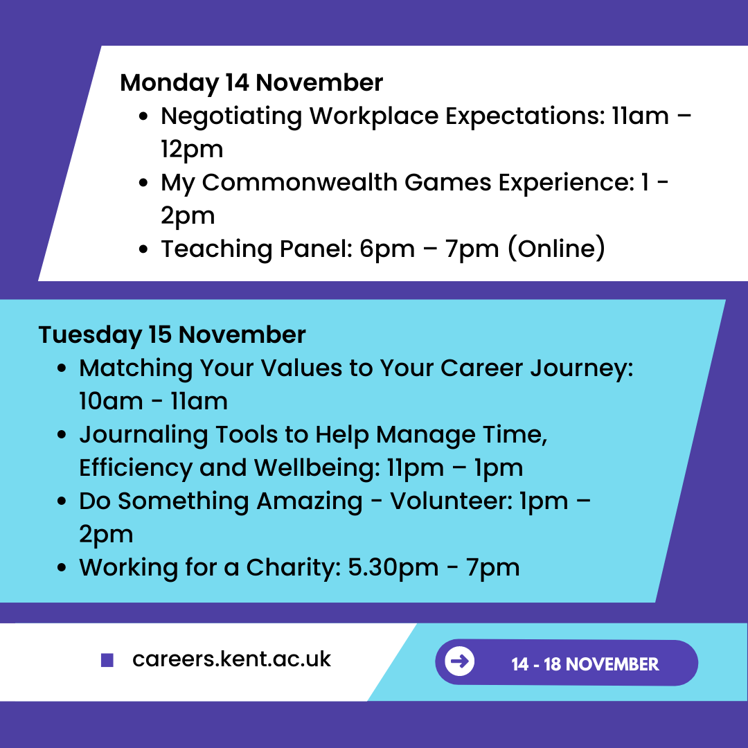 Careers in Charities and not for profit week