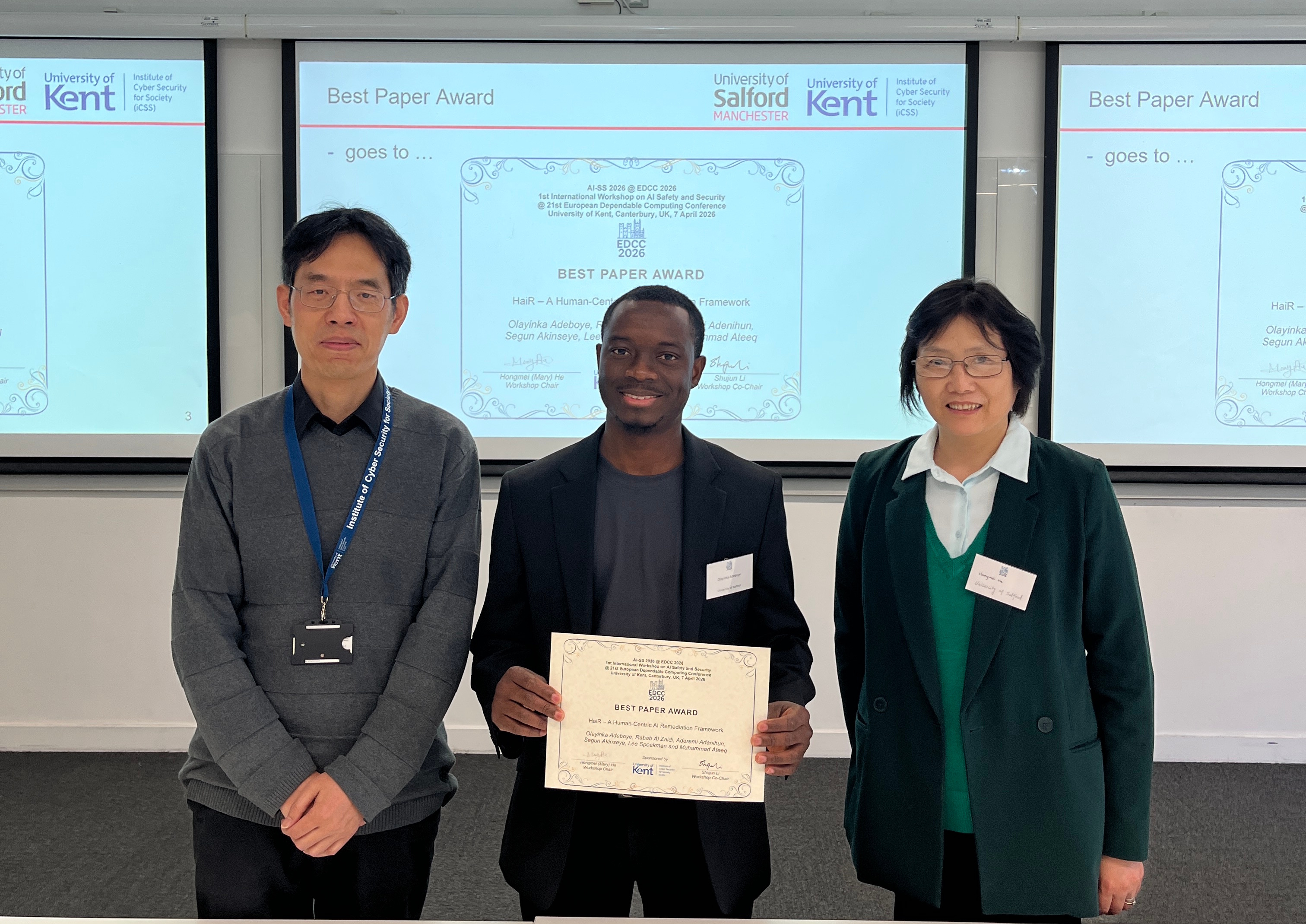 AI-SS 2026 Best Paper Award