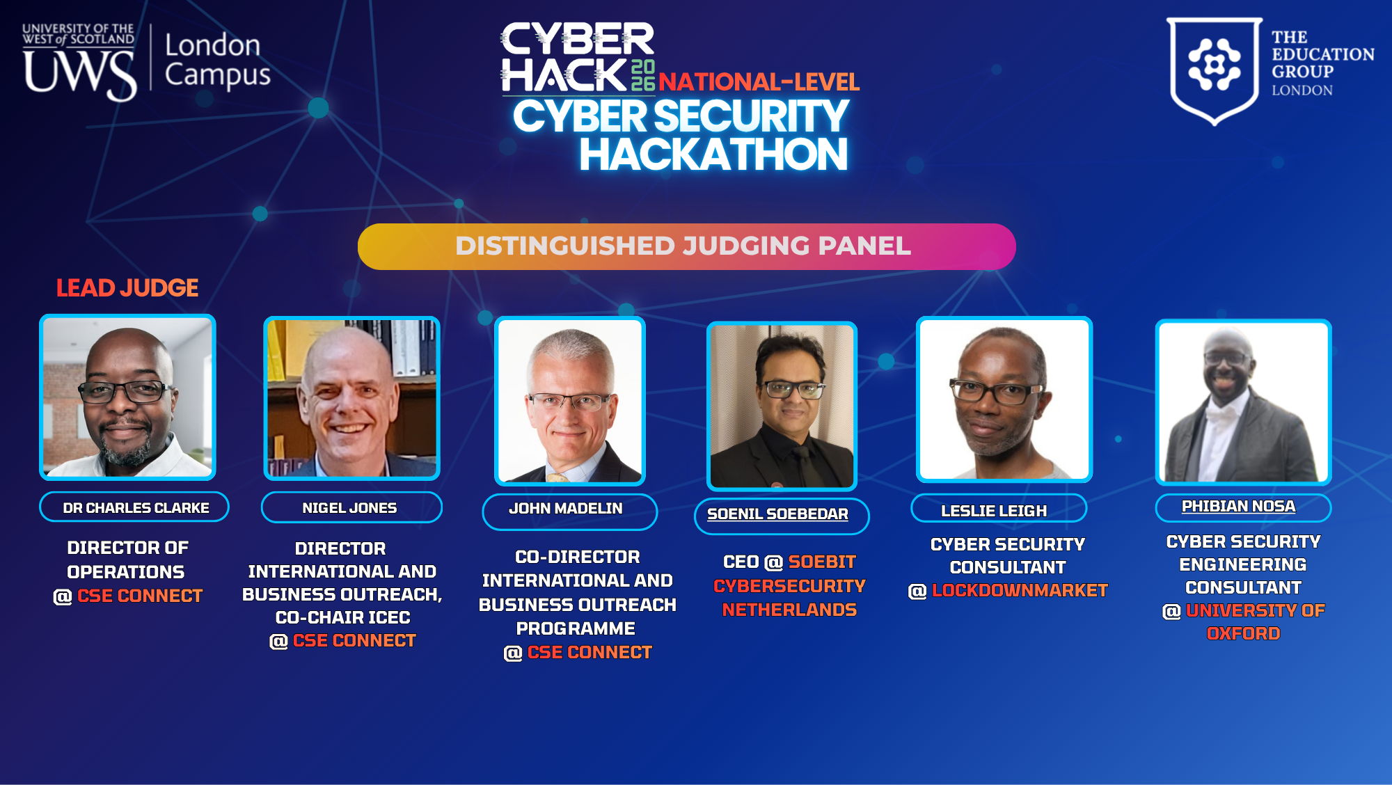 CyberHack 2026 judges