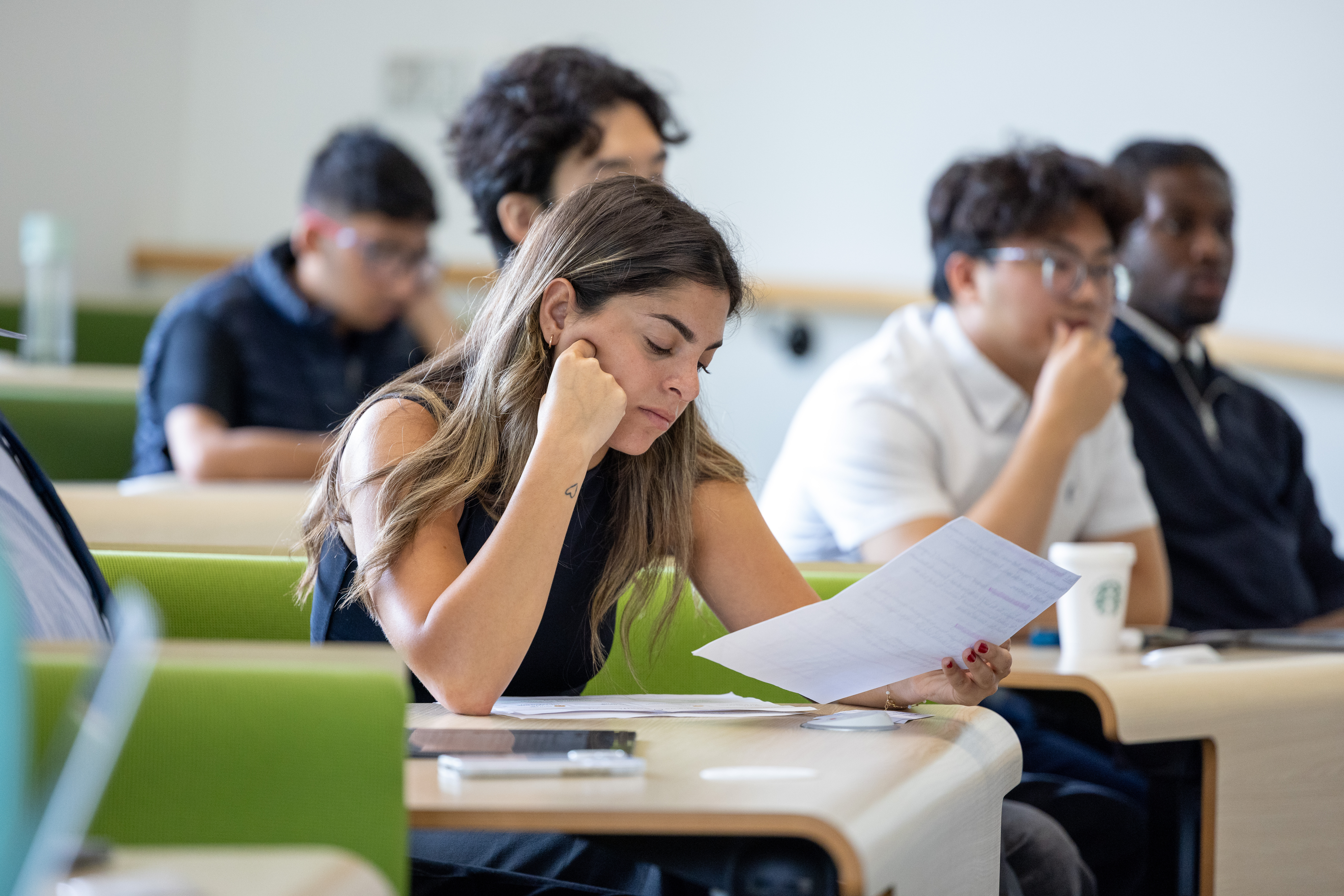 Student reading