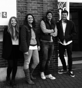 School of History postgraduates involved in the Tunbridge Wells project: Emily Bartlett, Emma Purce, Paul Ketley and Jack Davies 