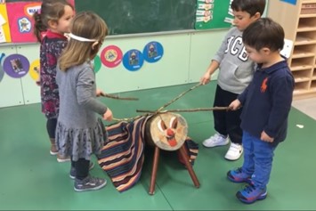 Cago Tió tradition in Catalonia in Spain