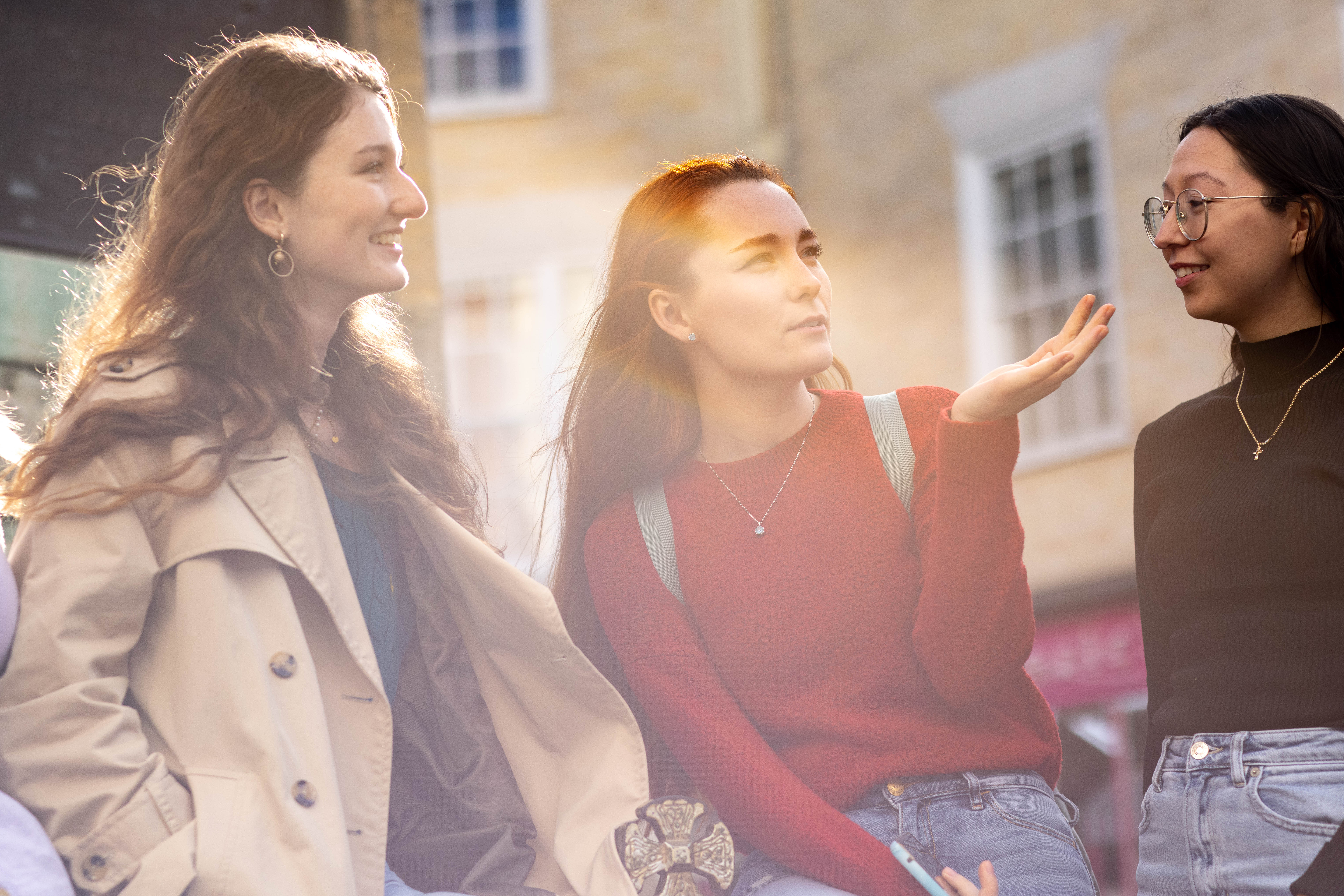 Students exploring Canterbury