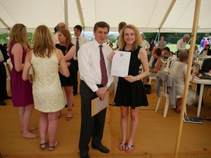 Congratulations to Hayley Pain who was awarded with the Copley prize for 2014 by Head of School Professor Kenneth Fincham