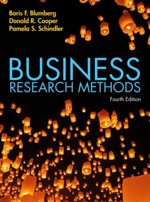 Front cover of the textbook Busines research methods by Boris Blumberg, featuring a mirror image photograph of lit candles against a dark background.