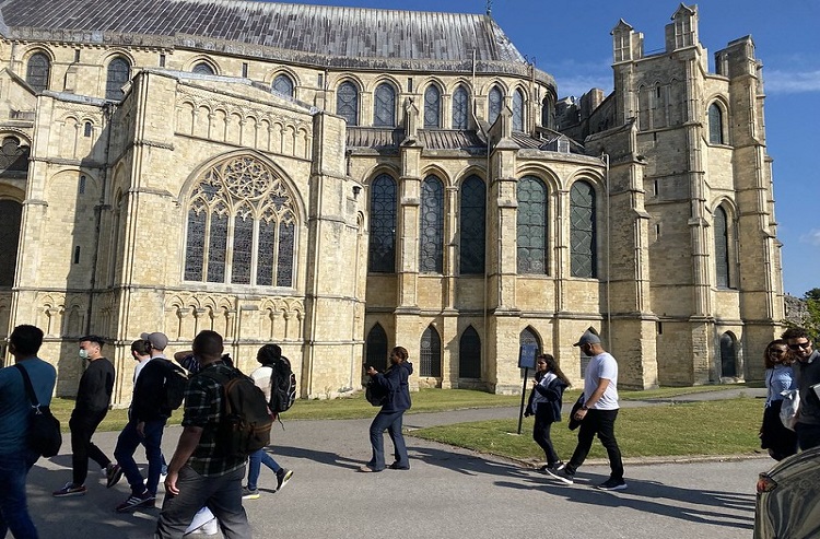 Canterbury cathedral and some MBA students
