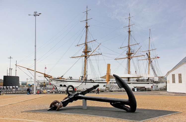 An image of the historic dockyard in Chatham
