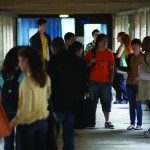 An image of students on an Open Day