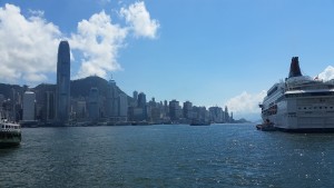 An image of Victoria Harbour in Hong Kong