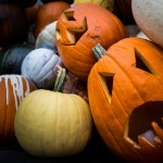 An image of spooky pumpkins