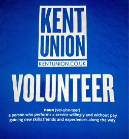 An image of Kent Union volunteering poster