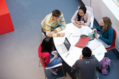 An image of students studying