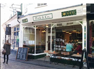Pork and Co cafe in Canterbury