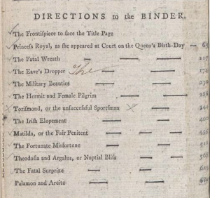 Binder's directions