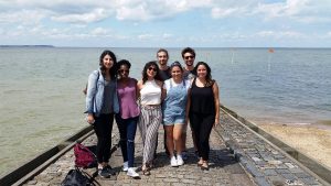 Trip to Whitstable (from left to right) Elif Gur (participant from Turkey), Nia Brathwaite (KLS stuent), Bircan Kilci