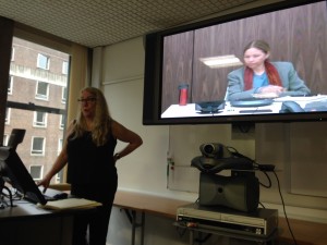 Linda Layne presents, whilst Andrea Doucet joins via Skype as discussant 