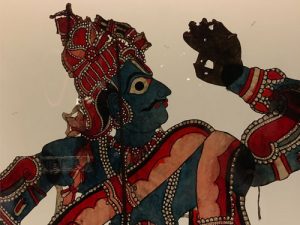 Indian shadow puppet at the Musée de Quai Branly