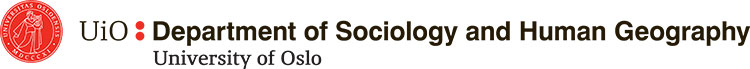 University of Oslo: Department of Sociology and Human Geography logo
