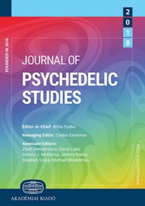 Cover of the Journal for Psychedelic Studies that the article appears in