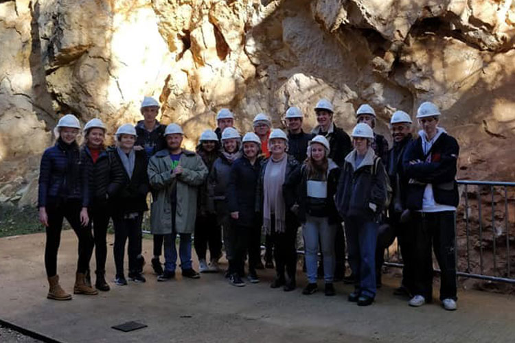 Anthropology Society annual trip to Atapuerca, Spain, visiting the UNESCO World Heritage archaeological site.