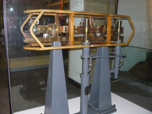 Caesium Atomic Clock 1955 on display in the Science Museum, London, England.