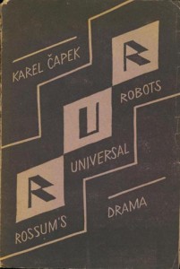 First Edition cover of Rossum's Universal Robots
