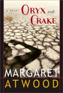 First edition cover of Margaret Atwood's Oryx and Crake (2003)