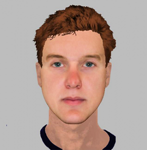 Synthetic face generated by Kent team's model