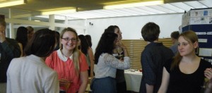 Students at the Exhibition Opening