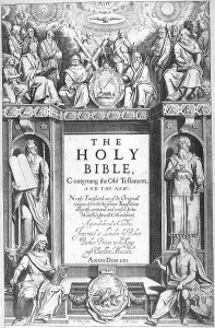 Title page to the King James Bible, 1611