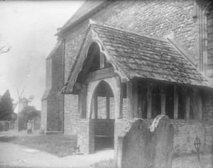 Image of a church porch from the W.B. Muggeridge Collection