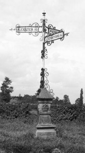 Signpost in Norton Lindsay, Warwickshire 