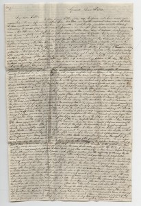 An image of William's letter