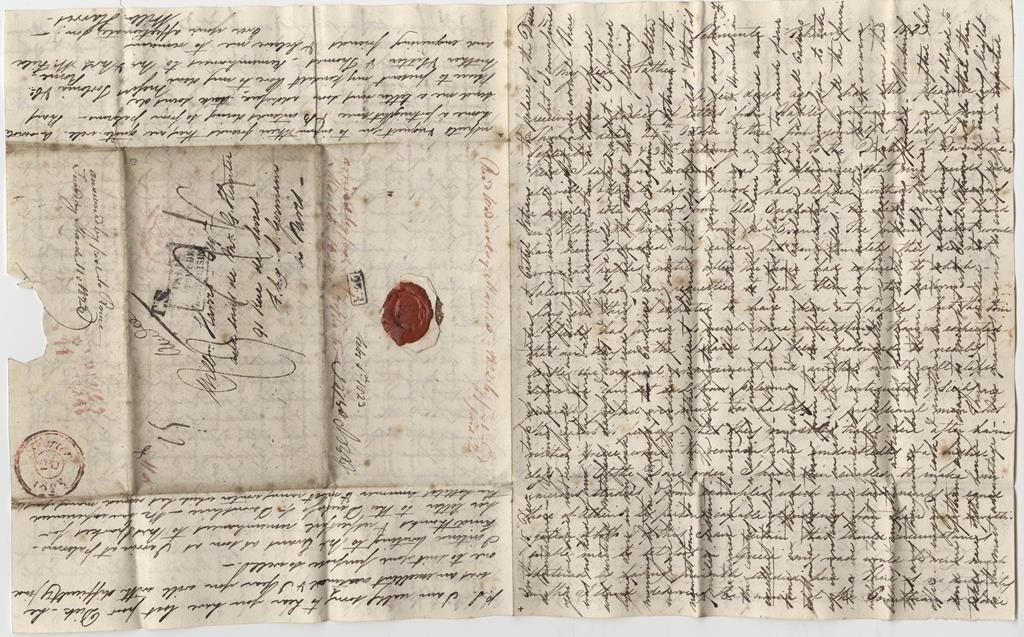 The front of William's letter from Selinunte