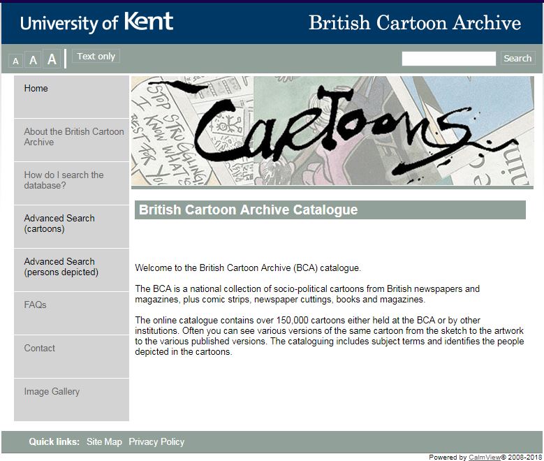 BCA1 - British Cartoon Archive catalogue
