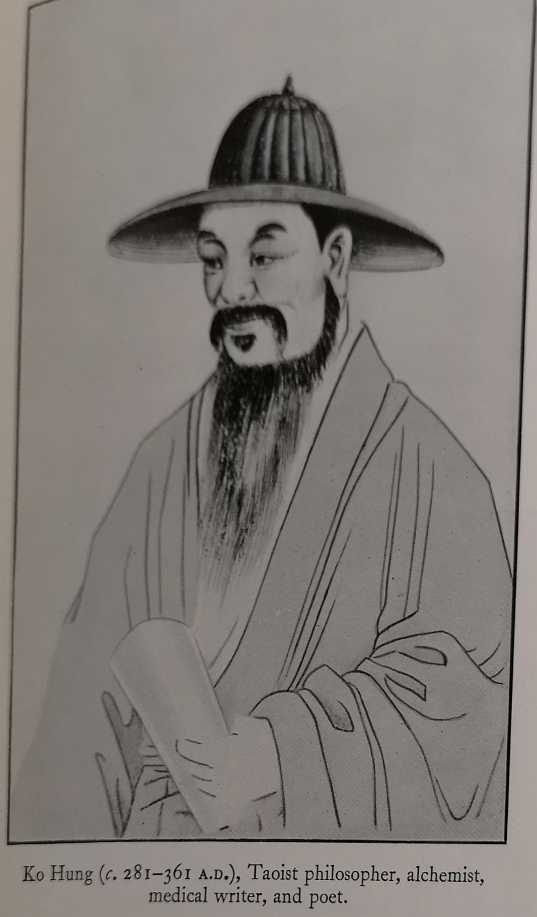 A taoist philosopher, alchemist, medical writer and poet, Ko Hung was the originator of first aid in traditional Chinese medicine.