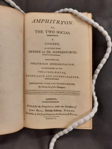  Title page of edition of play Amphitryon