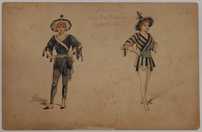 Costume designs from Aladdin, David Drummond Pantomime Collection