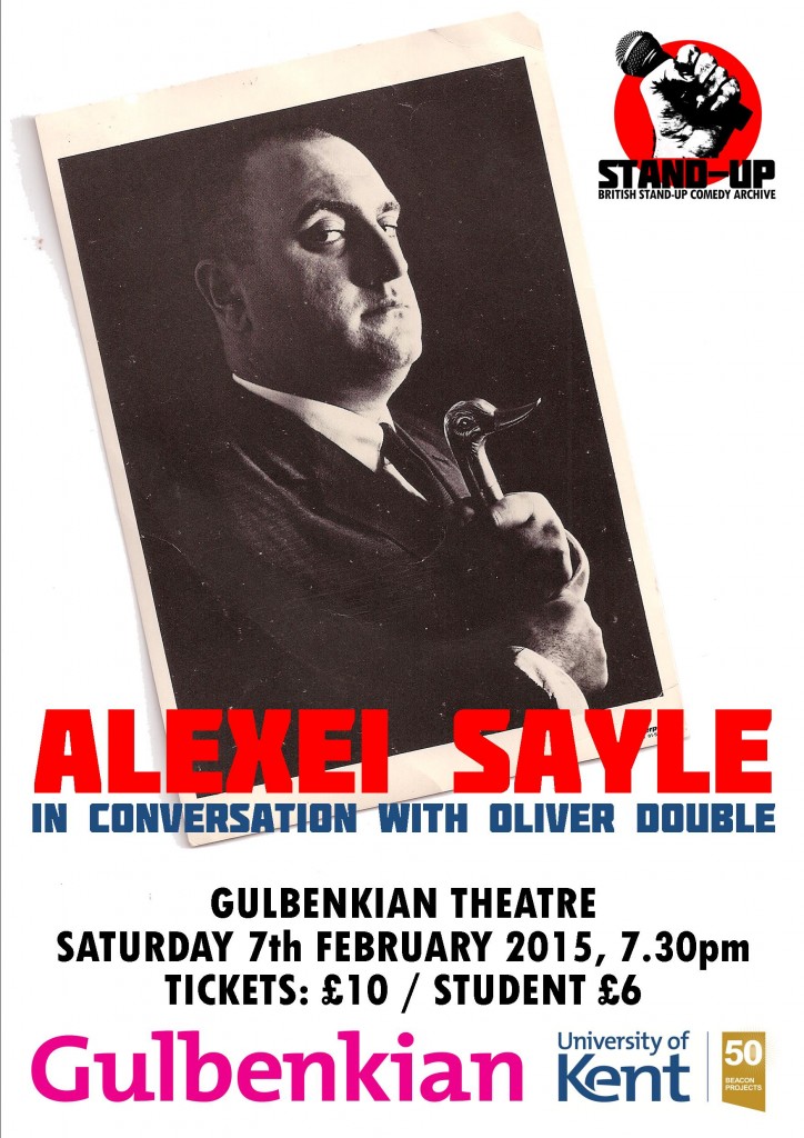 Alexei Sayle 'in conversation' poster