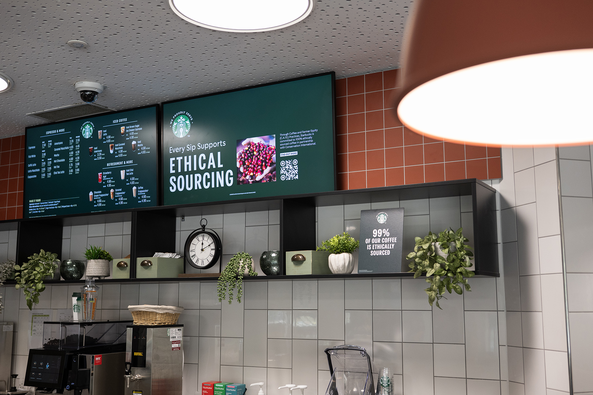 Sibson Café Starbucks menu board