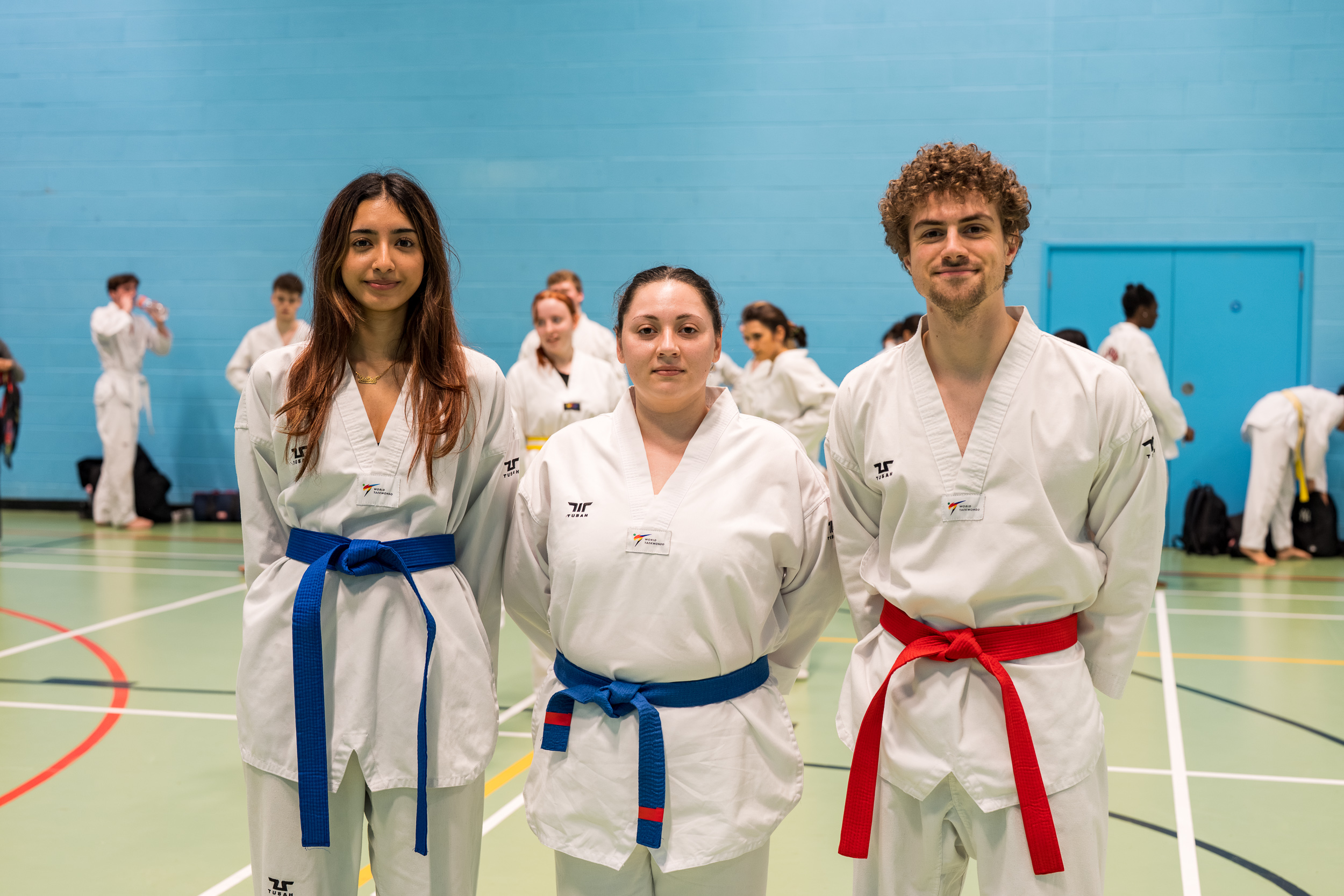 Students in Taekwondo uniform