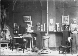 Alfred Drury's studio c. 1899