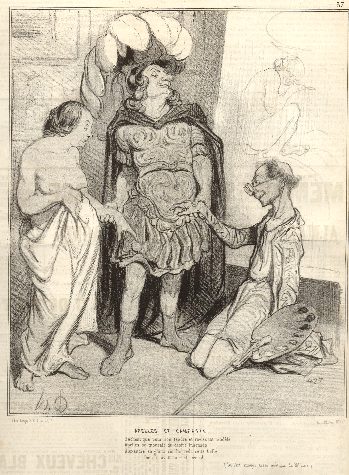Daumier - Appeles and Campaspe