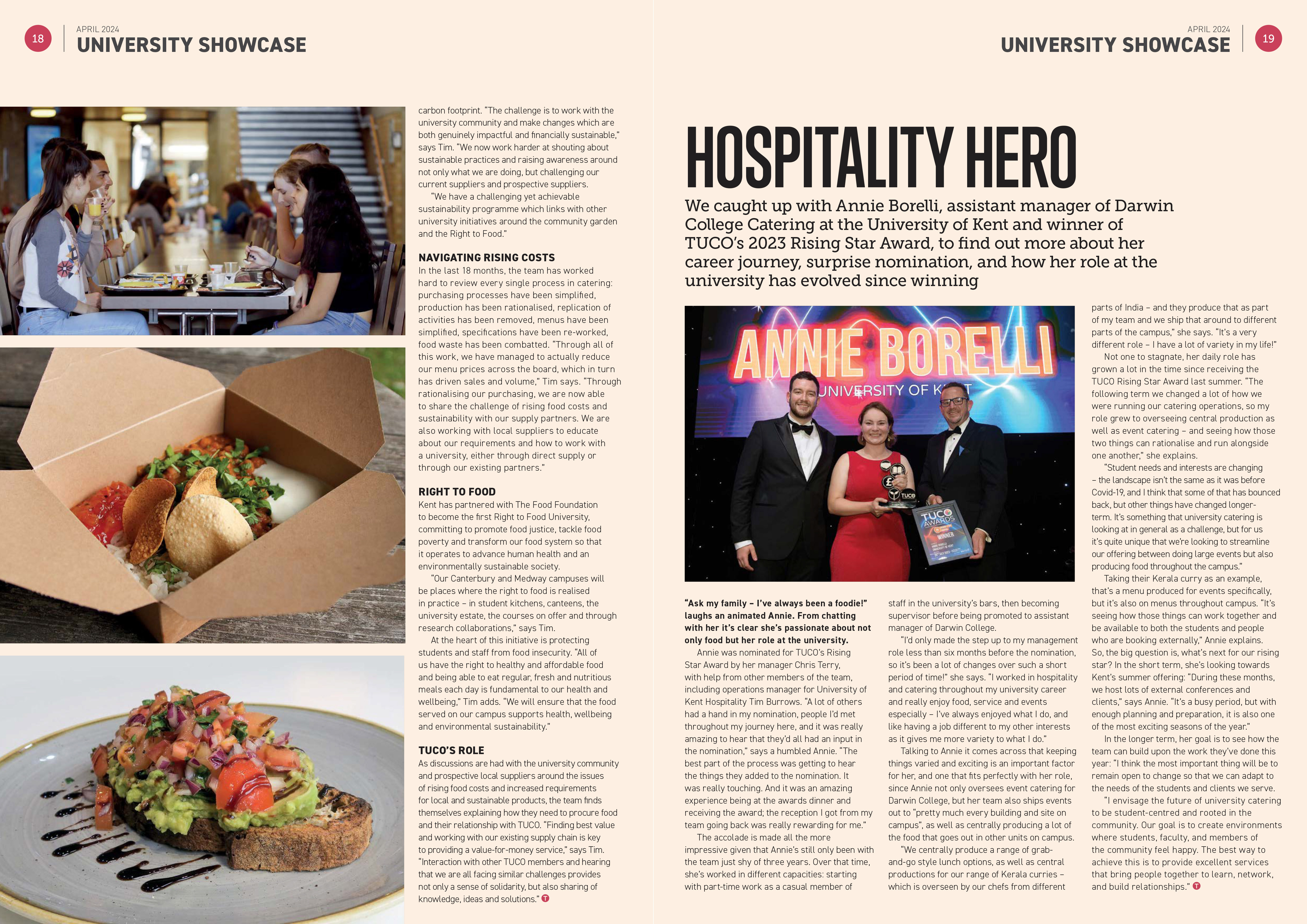 TUCO Magazine April 2024: "Hospitality Hero"