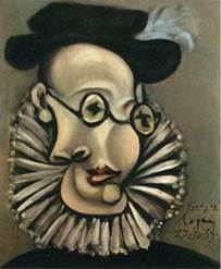 Portrait of Sabartés, 22 Oct 1939. Oil on canvas, 46 x 38. Museu Picasso Barcelona