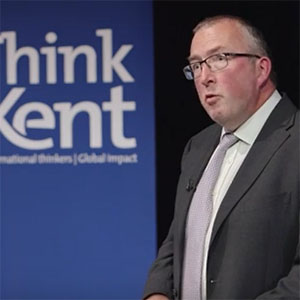 Tom Henry delivering a Think Kent lecture