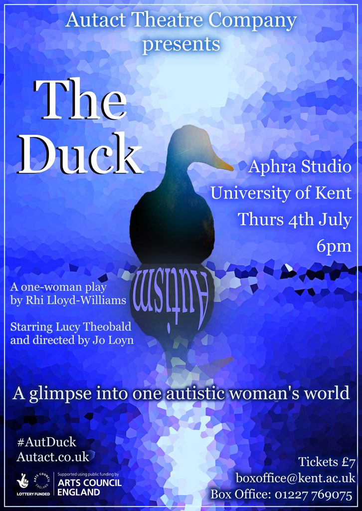 Poster for The Duck, to be performed in The Aphra Theatre