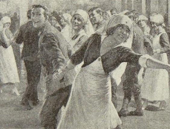 Image of a dance, scanned from The War Illustrated magazine