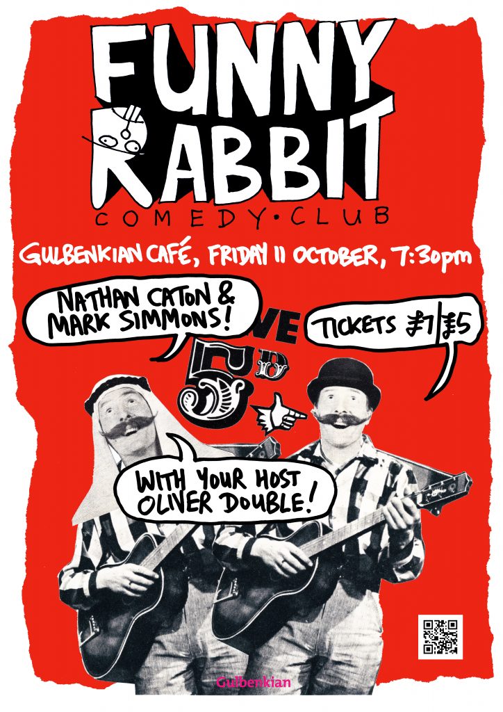 Funny Rabbit poster for October, designed by Ollly Double